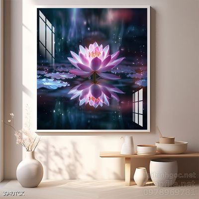 Tranh cá chép hoa sen cực đẹp