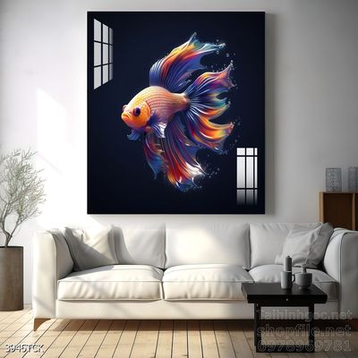 Tranh cá chép hoa sen