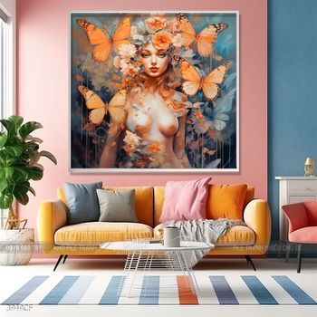 Tranh treo tường trang trí quán cà phê