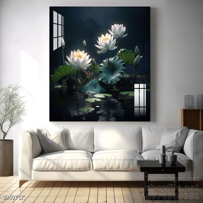 Tranh cá chép hoa sen treo tường mang nhiều ý nghĩa