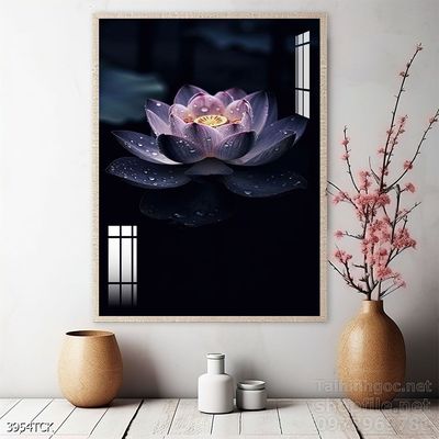 Tranh cá chép hoa sen đẹp mang nhiều ý nghĩa