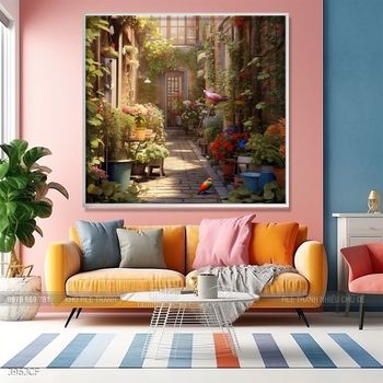 Tranh cà phê đẹp ấn tượng