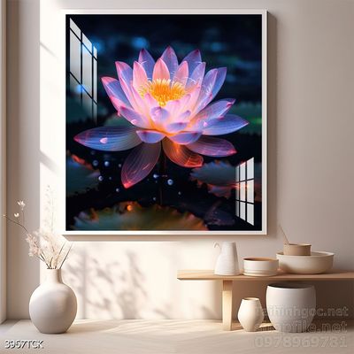 Tranh cá chép hoa sen treo tường mang nhiều ý nghĩa