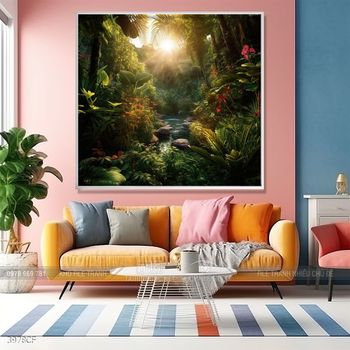 Tranh treo tường trang trí quán cà phê sang chảnh