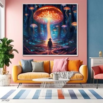 Tranh nghệ thuật phi hành gia treo tường