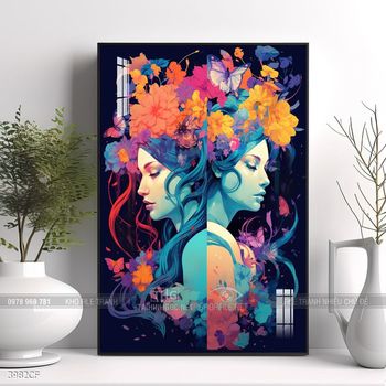 Tranh treo tường quán cafe, trà sữa đầy nghệ thuật