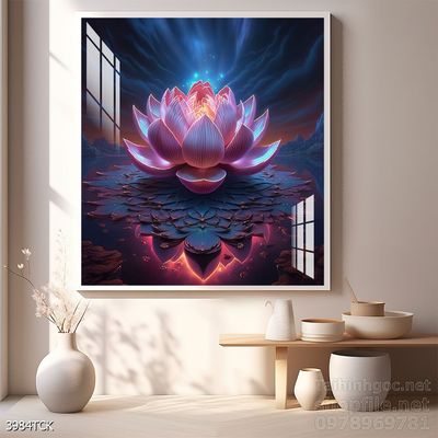 Tranh cá chép hoa sen cực đẹp