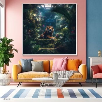 Tranh nghệ thuật hiện đại cô gái thổ dân