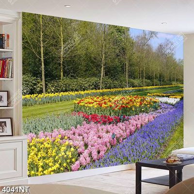 Tranh cánh đồng hoa đẹp