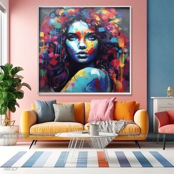 Tranh treo tường quán cafe, trà sữa đầy nghệ thuật