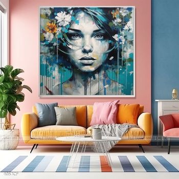 Tranh nghệ thuật decor tường quán cà phê