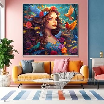 Tranh treo tường quán cafe, trà sữa đầy nghệ thuật