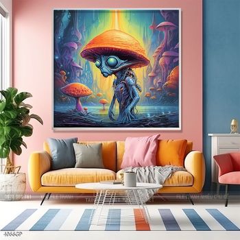 Tranh treo tường phi hành gia vũ trụ