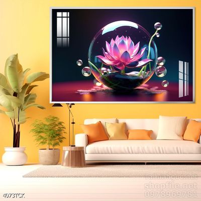 Tranh cá chép hoa sen treo tường mang nhiều ý nghĩa