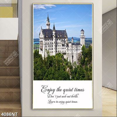 Tranh lâu đài trong rừng