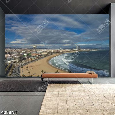 Tranh khu phố trên bãi biển