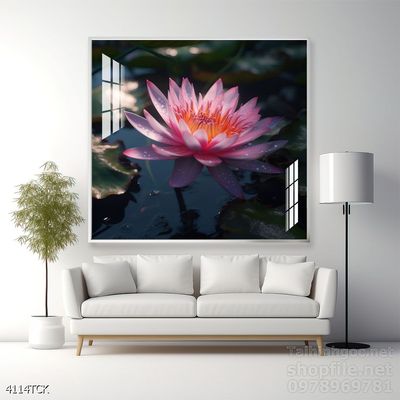 Tranh cá chép hoa sen