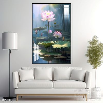 Tranh cá chép hoa sen treo tường mang nhiều ý nghĩa