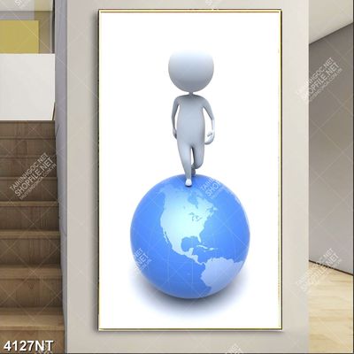 Tranh nghệ thuật con người và trái đất