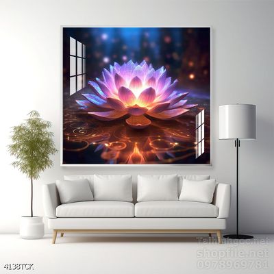 File tranh cá chép hoa sen mẫu mới nhất