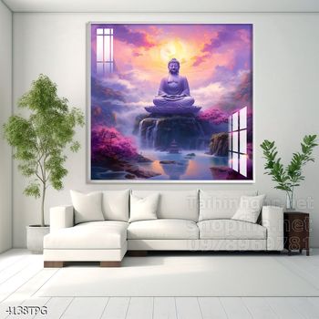 Tranh tranh trí tường phật giáo sang trọng