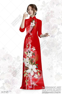 File tranh vải áo dài việt nam 413