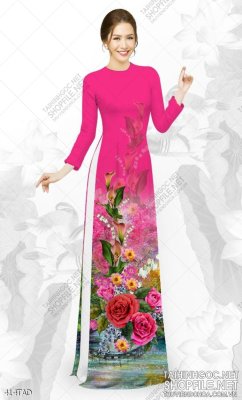 File tranh vải áo dài việt nam 414