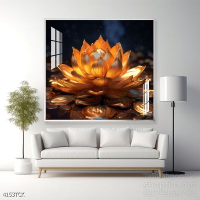 Tranh cá chép hoa sen treo tường mang nhiều ý nghĩa