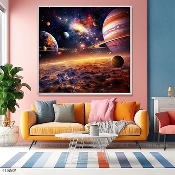 Tranh treo tường phi hành gia vũ trụ