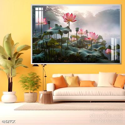 Tranh cá chép hoa sen treo tường mang nhiều ý nghĩa