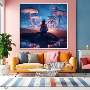 Tranh phi hành gia treo tường