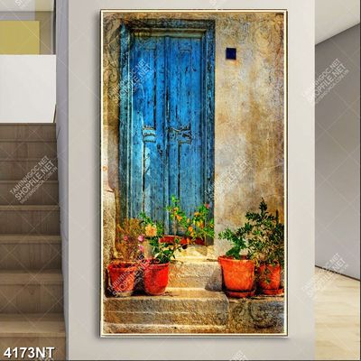 Tranh cảnh trước thêm hoa