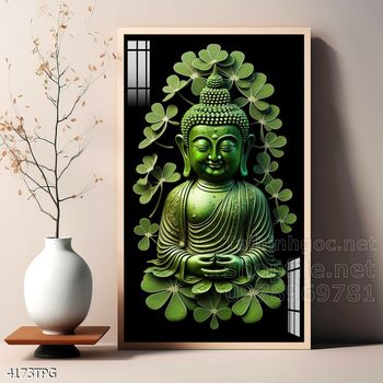 File tranh Phật giáo decor trang trí tường nhà phòng thờ