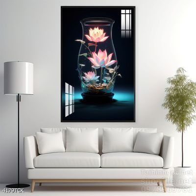 Tranh cá chép hoa sen treo tường mang nhiều ý nghĩa