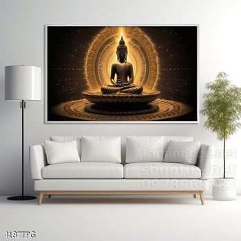 Tranh tranh trí tường phật giáo sang trọng