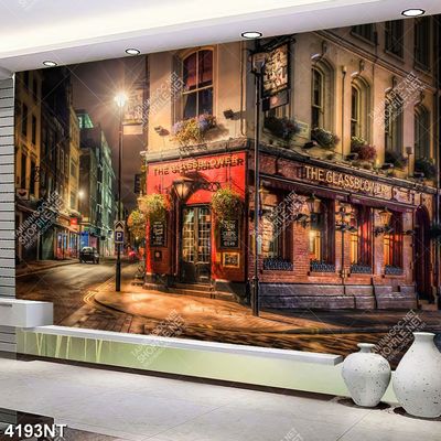 Tranh thành phố đêm lung linh