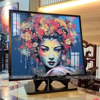 Tranh trang trí quán cafe, quán nước hiện đại