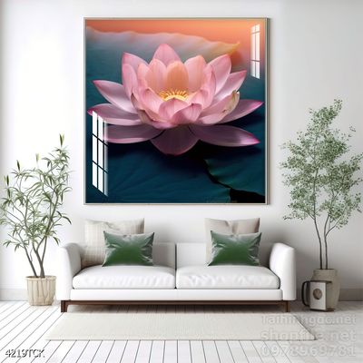 Tranh cá chép hoa sen đẹp mang nhiều ý nghĩa