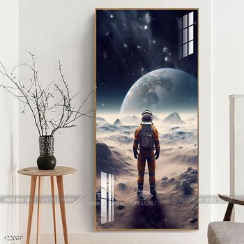 Tranh 3D phi hành gia vũ trụ