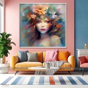 Tranh decor trang trí quán cafe nghệ thuật hiện đại