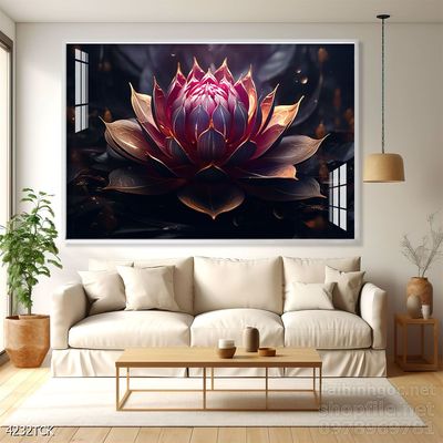 Tranh cá chép hoa sen treo tường mang nhiều ý nghĩa