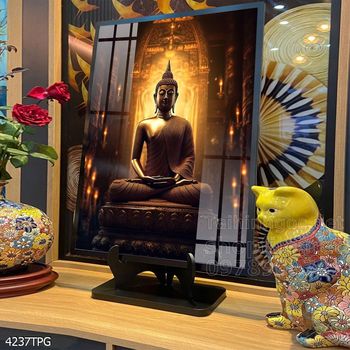 Tranh tranh trí tường phật giáo sang trọng