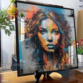 Tranh treo tường quán cafe, trà sữa đầy nghệ thuật