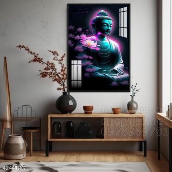 Tranh decor trang trí tường Phật giáo