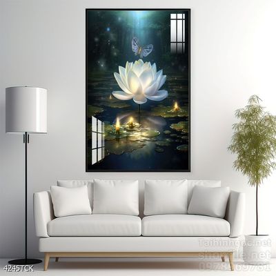 Tranh cá chép hoa sen đẹp mang nhiều ý nghĩa