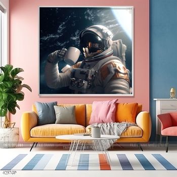 Tranh treo tường phi hành gia vũ trụ