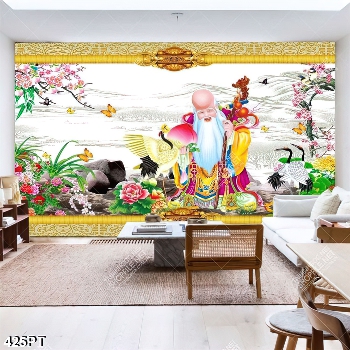 Tranh ông thọ file psd