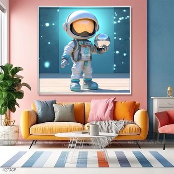 Tranh nghệ thuật phi hành gia treo trang trí tường
