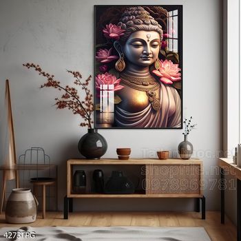 Tranh tranh trí tường phật giáo sang trọng Tranh tranh trí tường phật giáo sang trọng