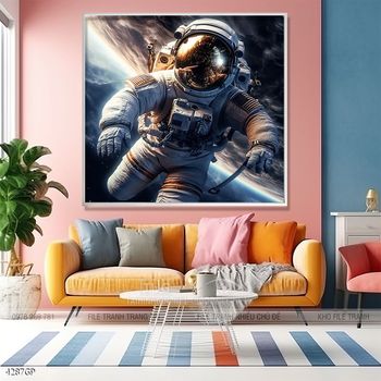 Tranh phi hành gia đẹp
